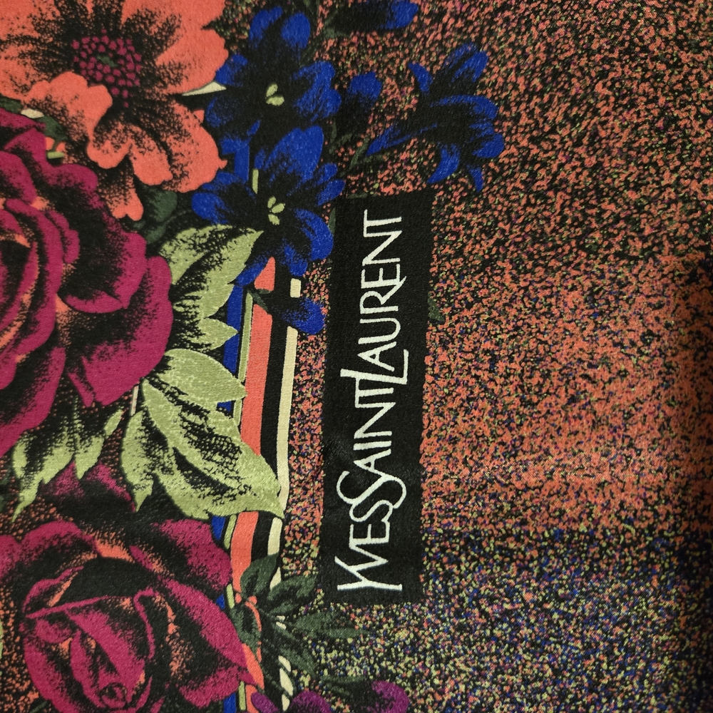 Yves Saint Laurent Floral Patterned Fabric